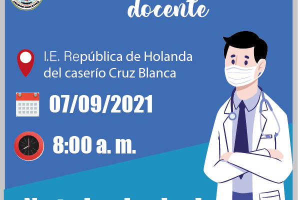 Te recordamos que mañana, 07 de septiembre, iniciamos con la campaña integral de salud para los docentes rurales.