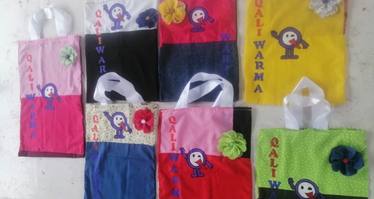 Qali Warma: Bolsas de tela permiten un recojo seguro y ecológico de alimentos en escuelas de Tumbes