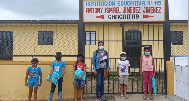 El equipo técnico de UGEL tumbes, visitaron la Institución Educativa de Chacritas