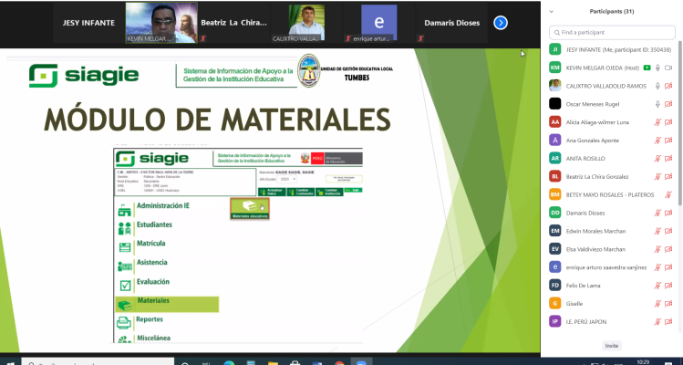 🔰Los directores de las Instituciones Educativas de la competencia de UGEL Tumbes, participaron de la Asistencia Técnica denominada 